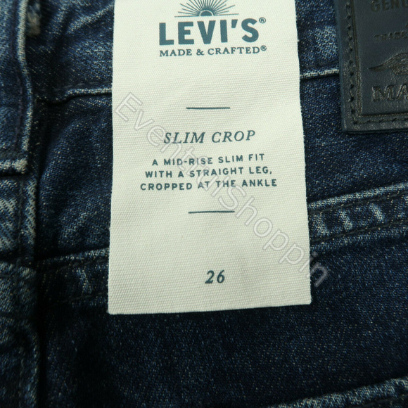 Levis Made & Crafted Slim Crop Two-Tone Wash Jeans - Picture 5 of 7